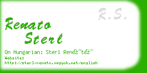 renato sterl business card